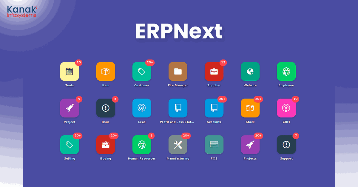 ERPNext Dashboard Overview