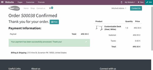 How To Use Paytrail Payment Acquirer In Odoo
