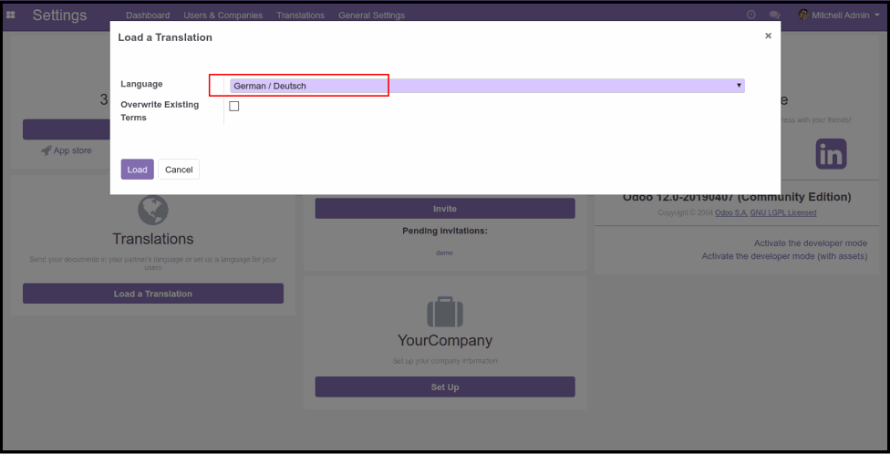 Add Translation in Odoo Custom Module