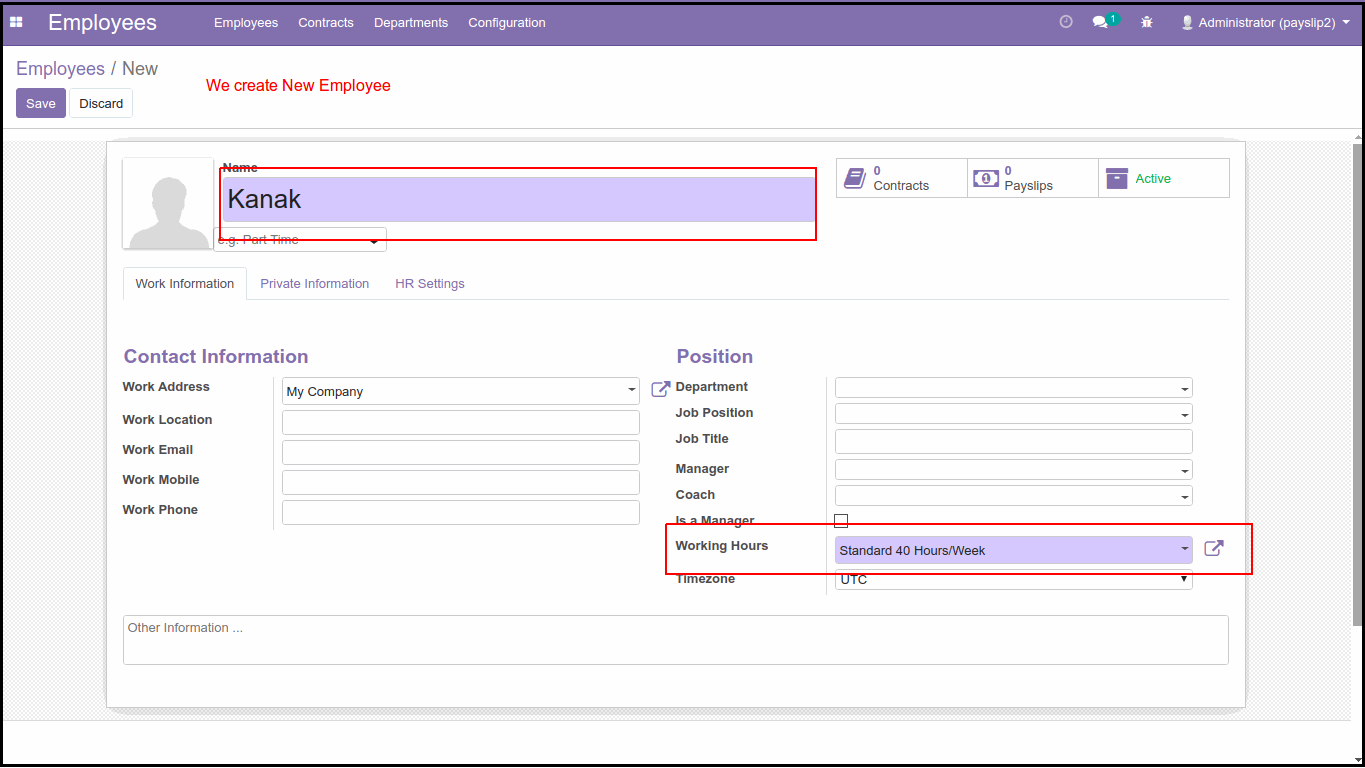 Create New Salary Structure Rule in Odoo