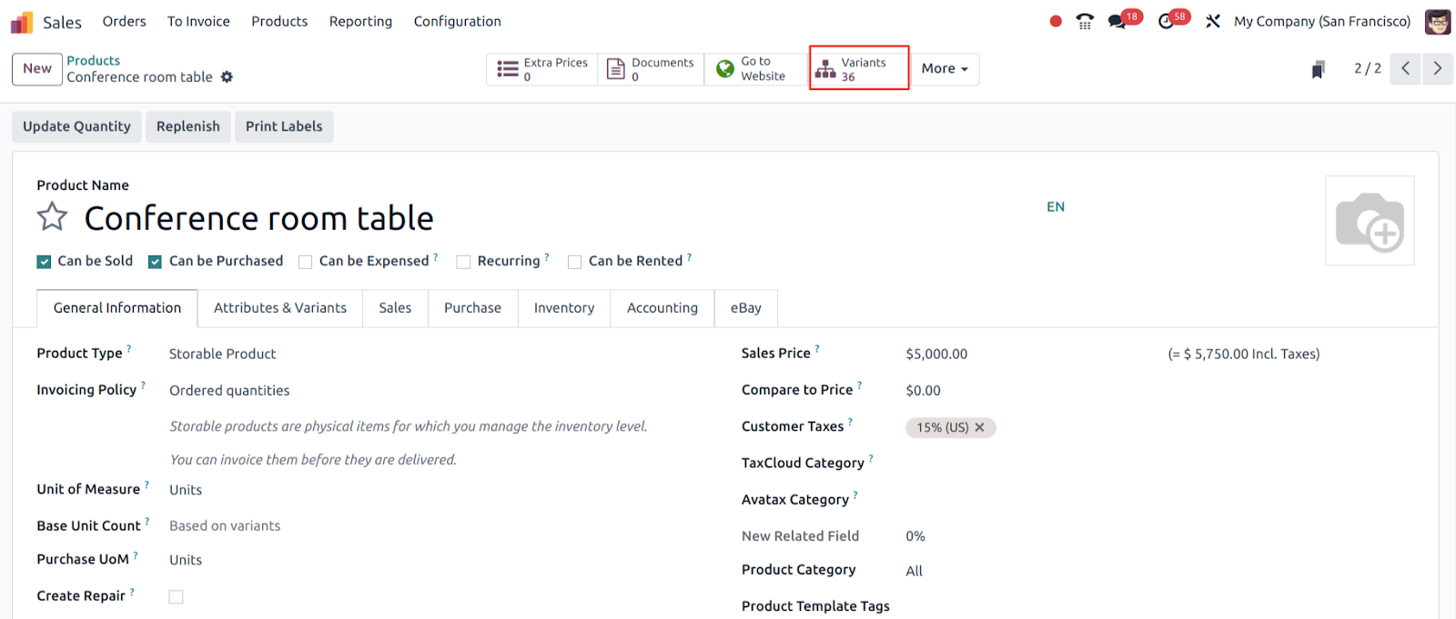 Attributes and Variants In Odoo17 Product Variant In Odoo