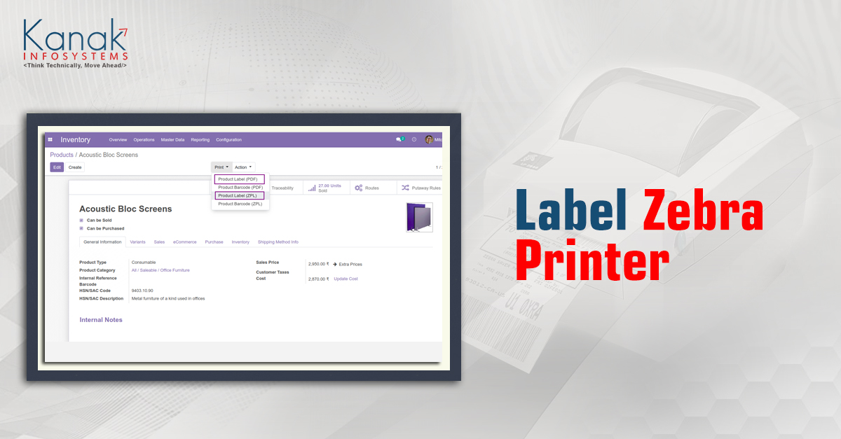 Label Printing from Zebra Printer